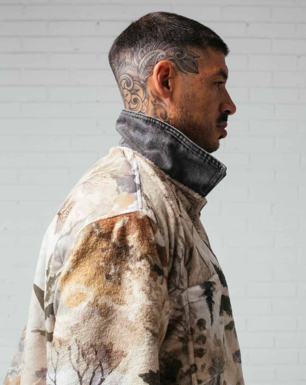 Double Face Jacket Gray / Camo