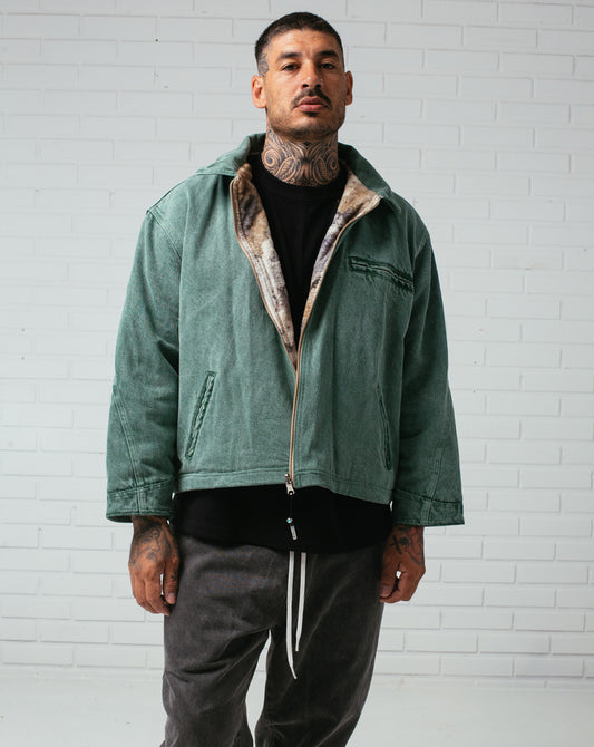 Double Face Jacket Green / Camo