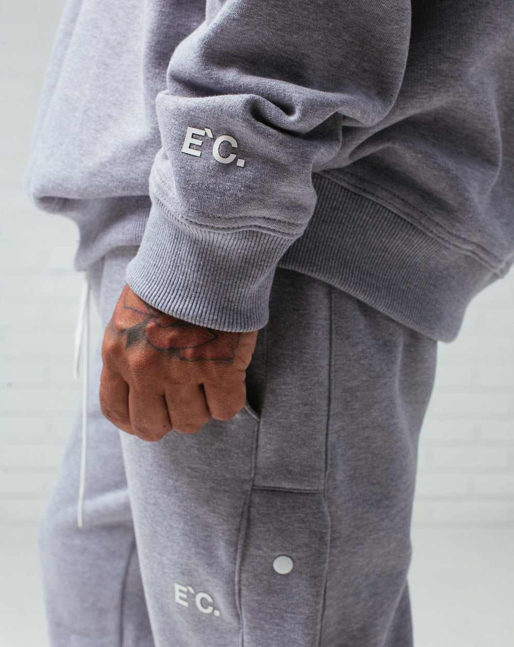 Button Sweatpants Gray