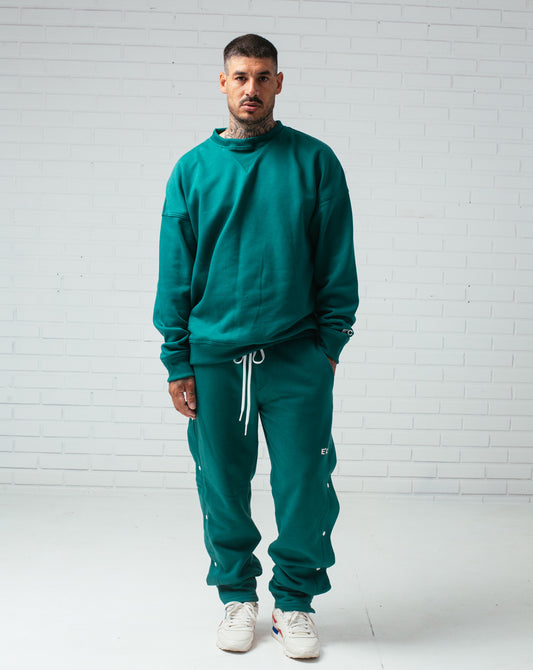 Button Sweatpants Green