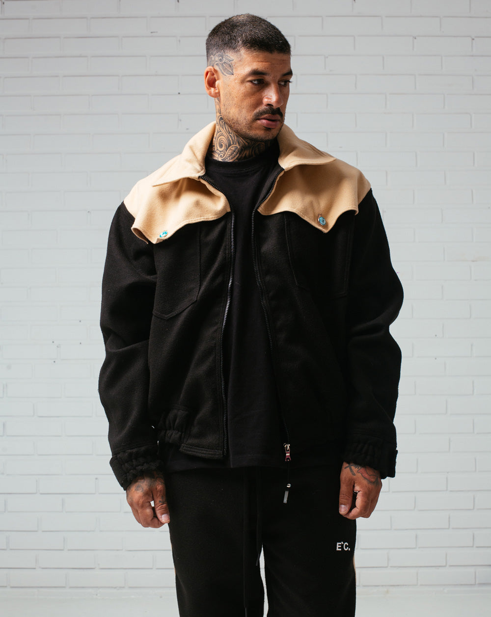 Jacket Yellowstone Black / Camel