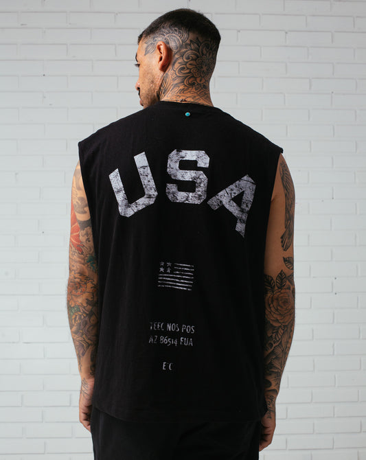 USA Muscle Tank Black