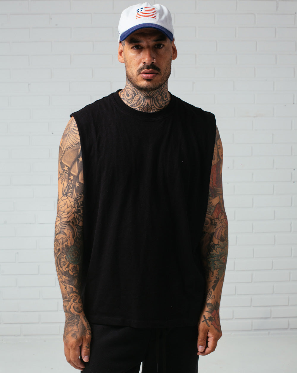 Flag Cap White / Blue