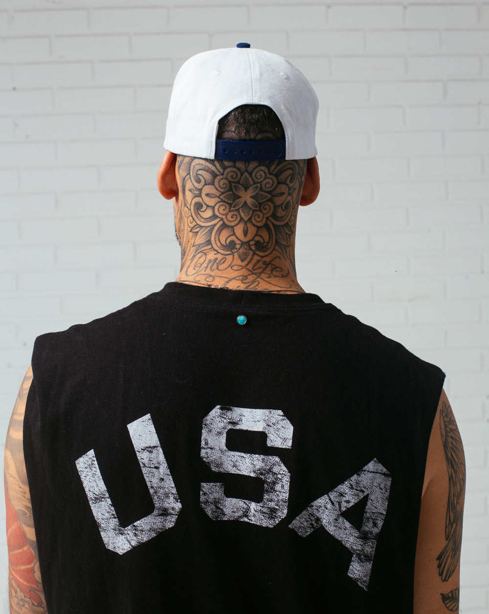 Flag Cap White / Blue