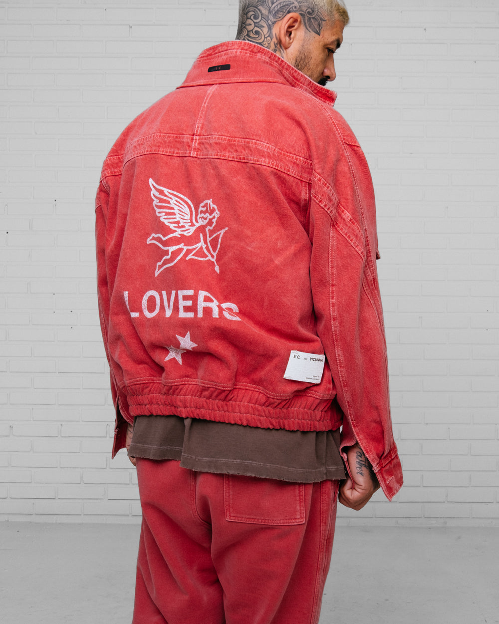 Trucker Jacket Washed Red
