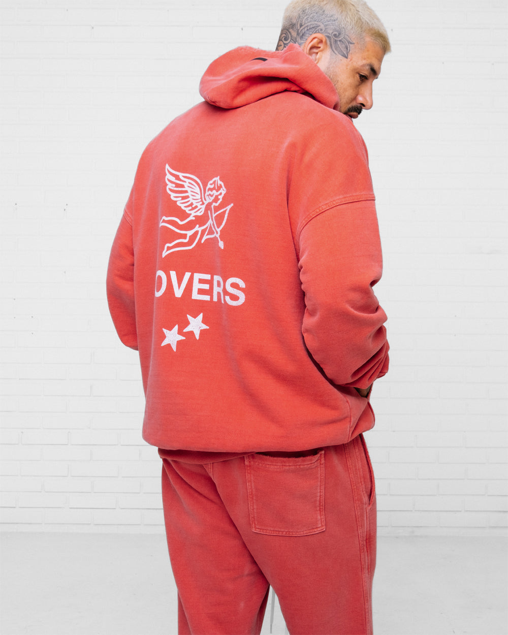 Standard Hoodie Washed Red