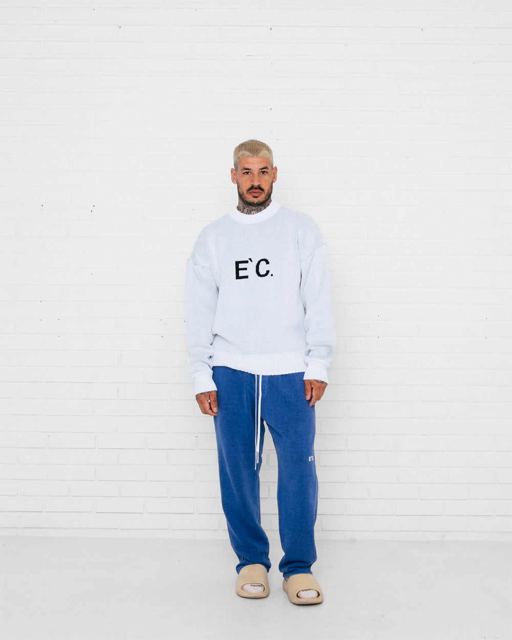 E`C. Knitted Sweater Off White