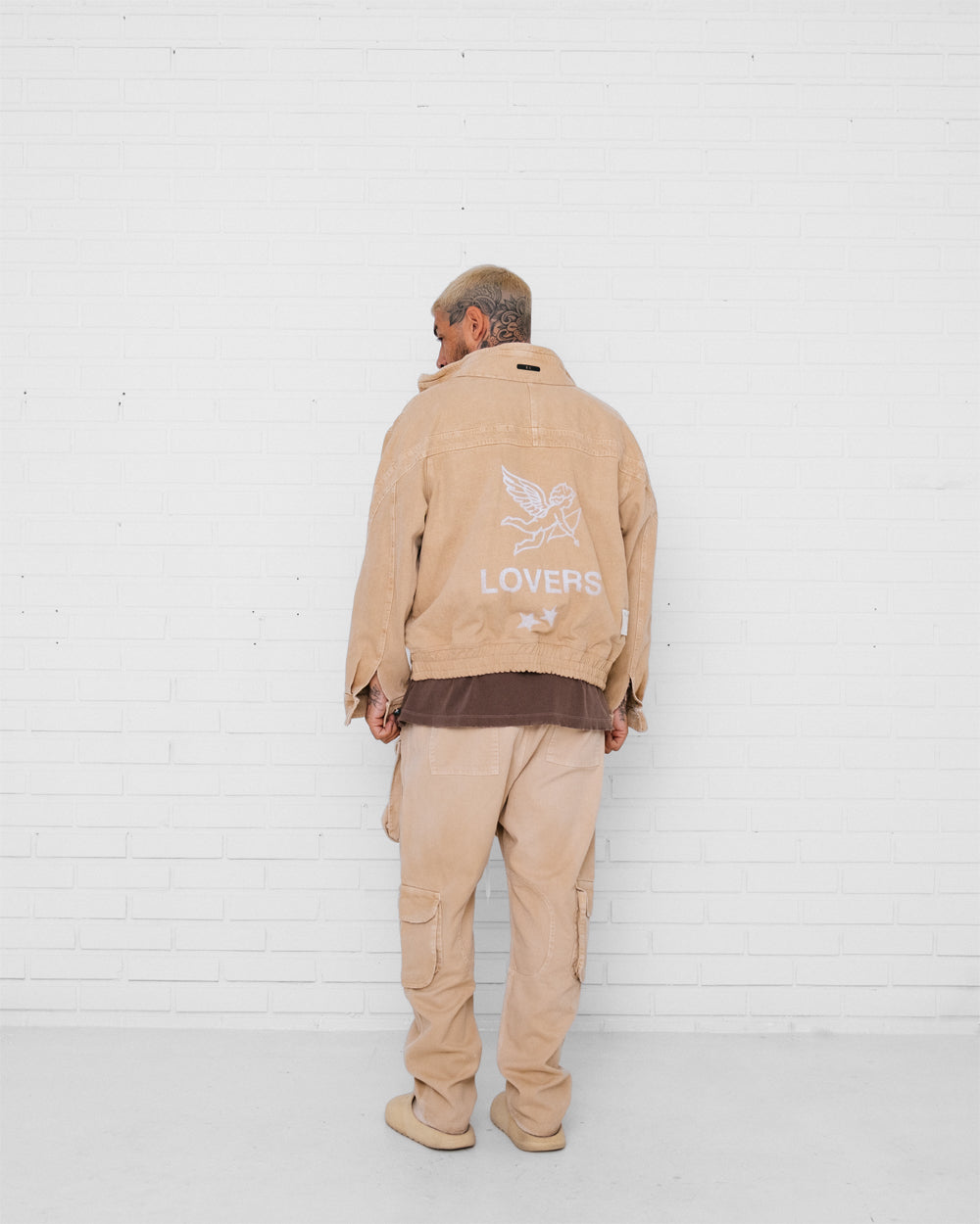 Trucker Jacket Washed Beige
