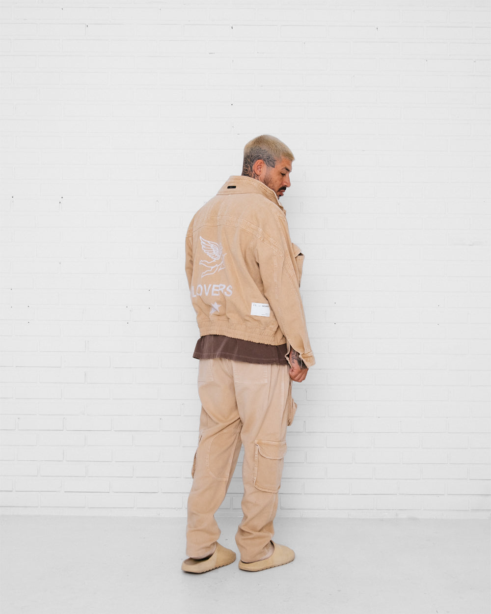 Trucker Jacket Washed Beige