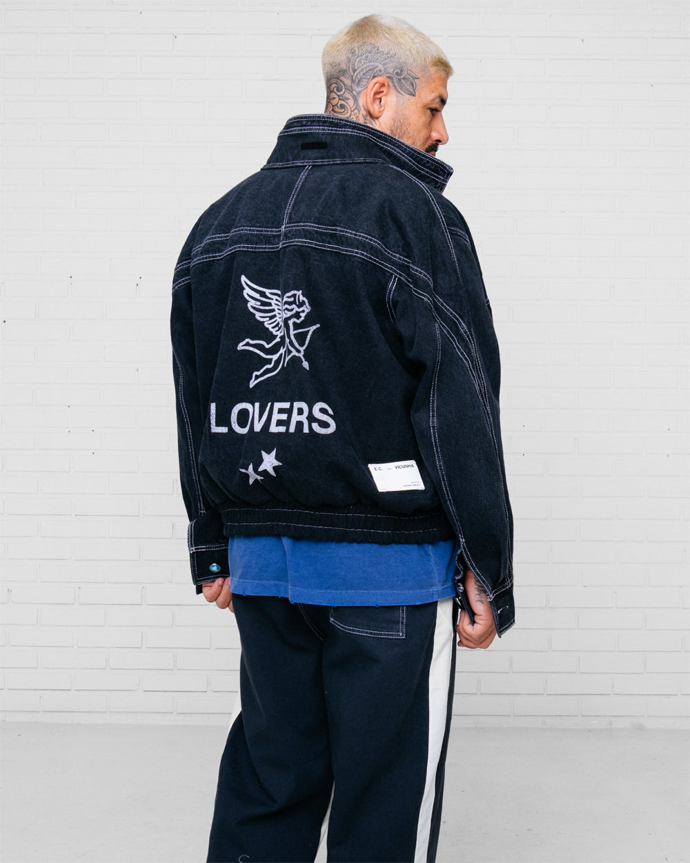 Trucker Jacket Washed Black