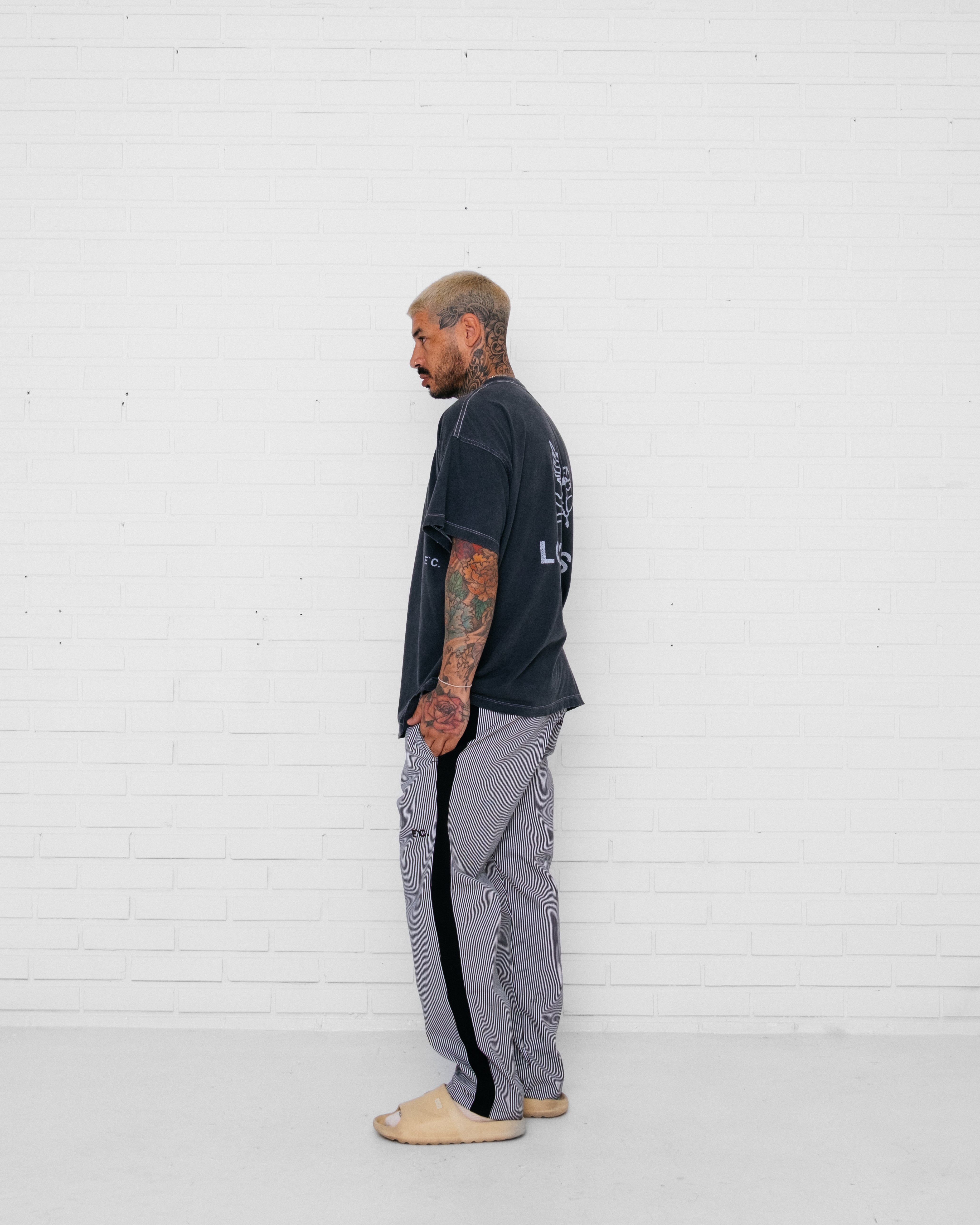 Twill Pants Striped BW