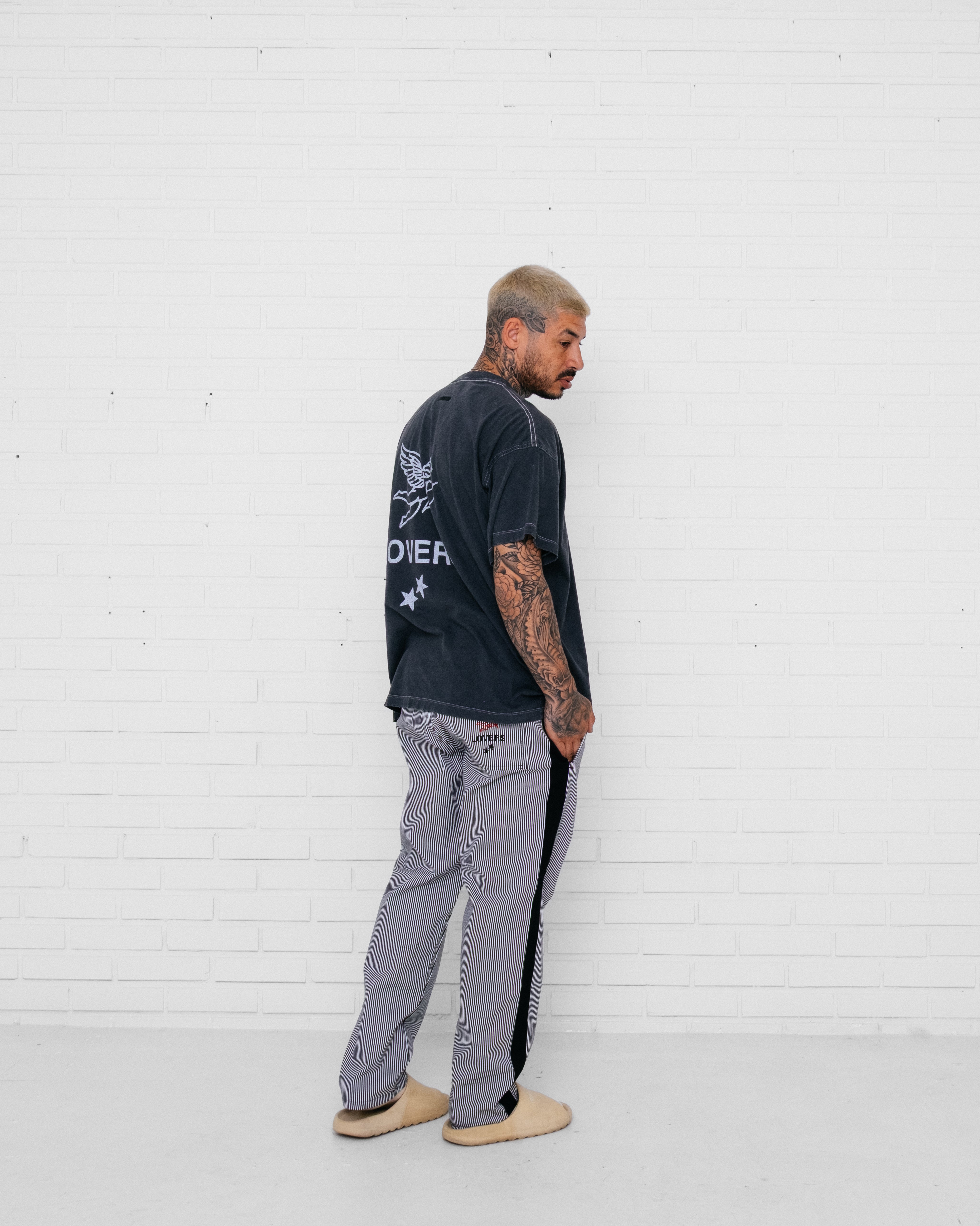Twill Pants Striped BW