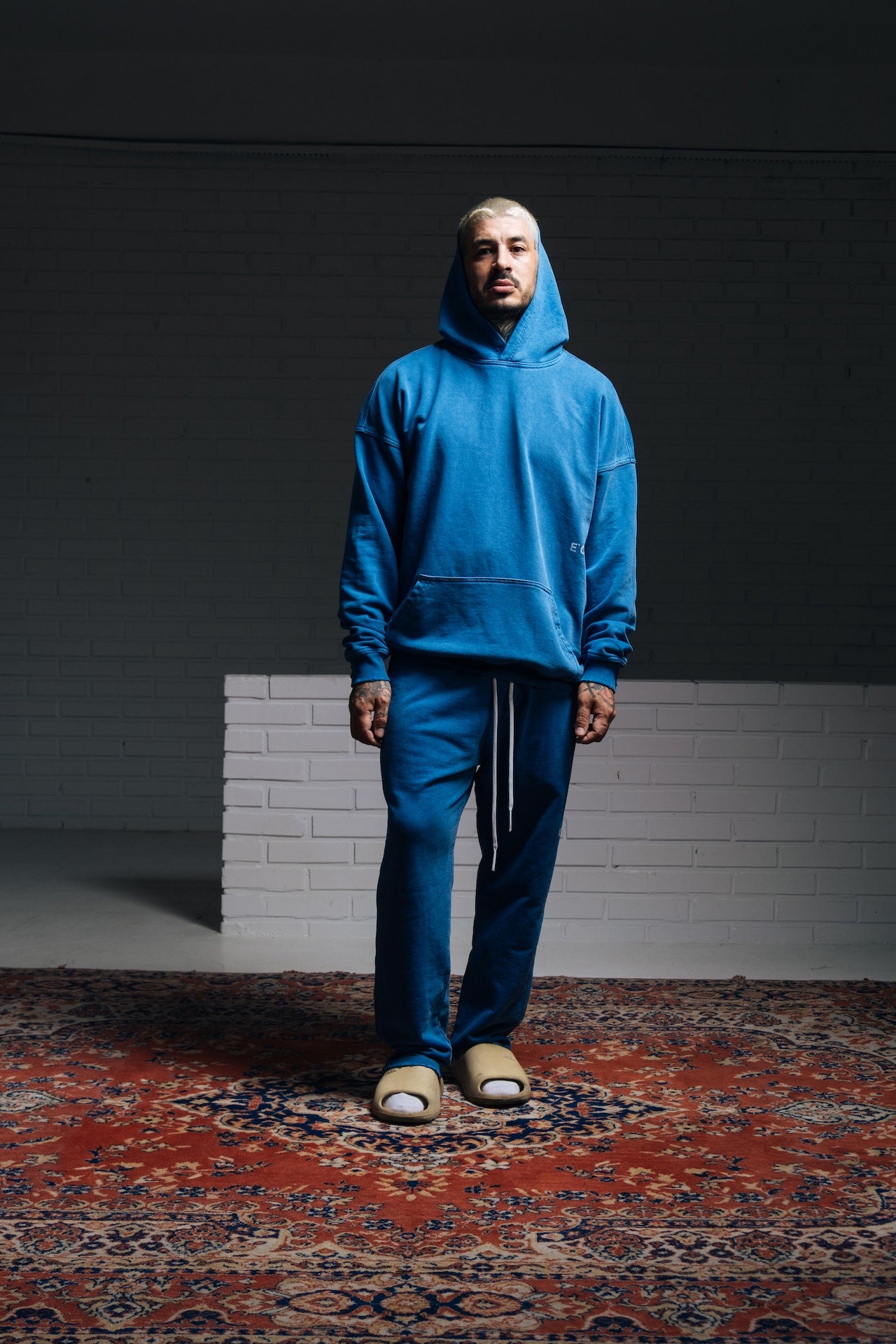 Standard Hoodie Washed Blue