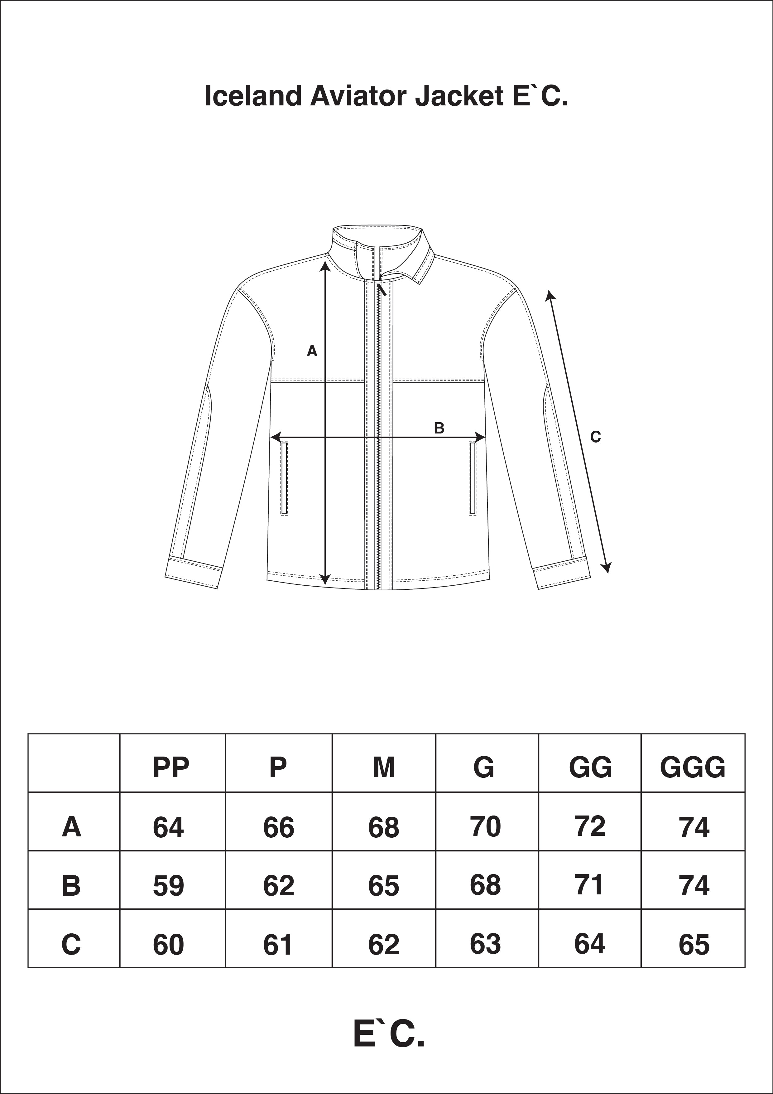 Iceland Aviator Jacket E`C. Black