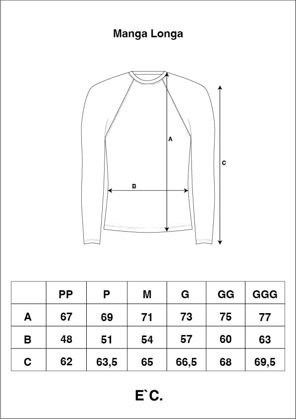 Camiseta Hawk Manga Longa Off E`C.