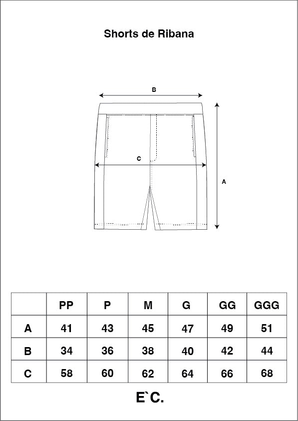 Shorts Ribana Cinza E`C.