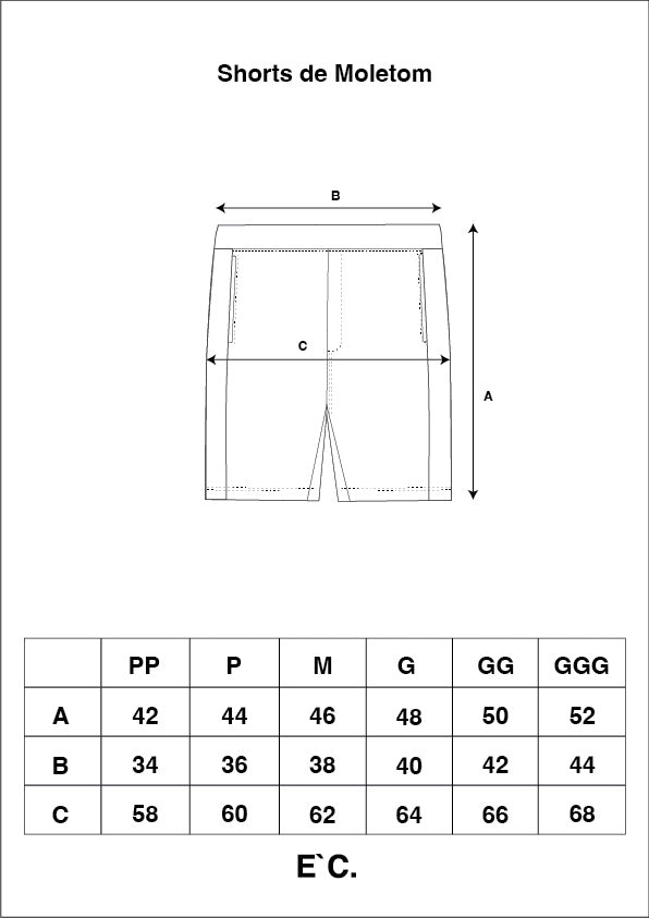Shorts Moletom Camo E`C.