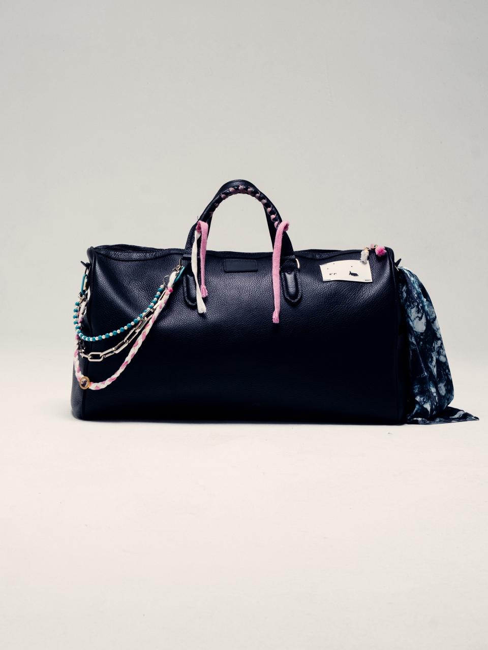 Leather Custom Bag E`C. Black