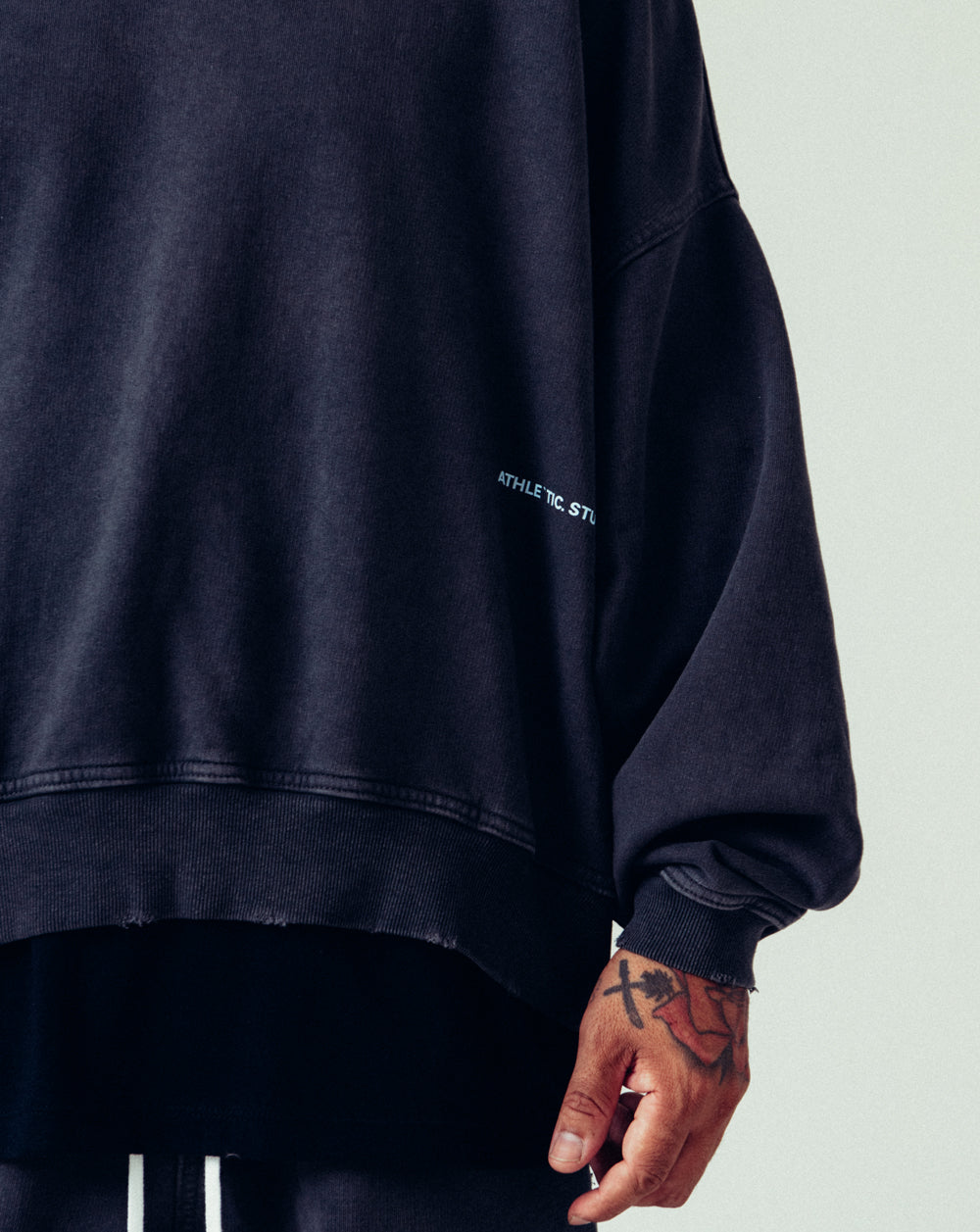 A`S. Crewneck Sweatshirt Gray