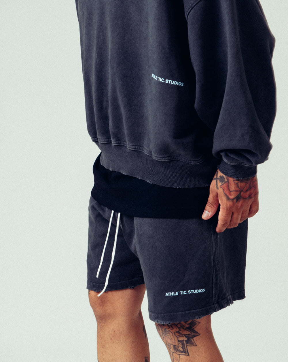 A`S. Crewneck Sweatshirt Gray