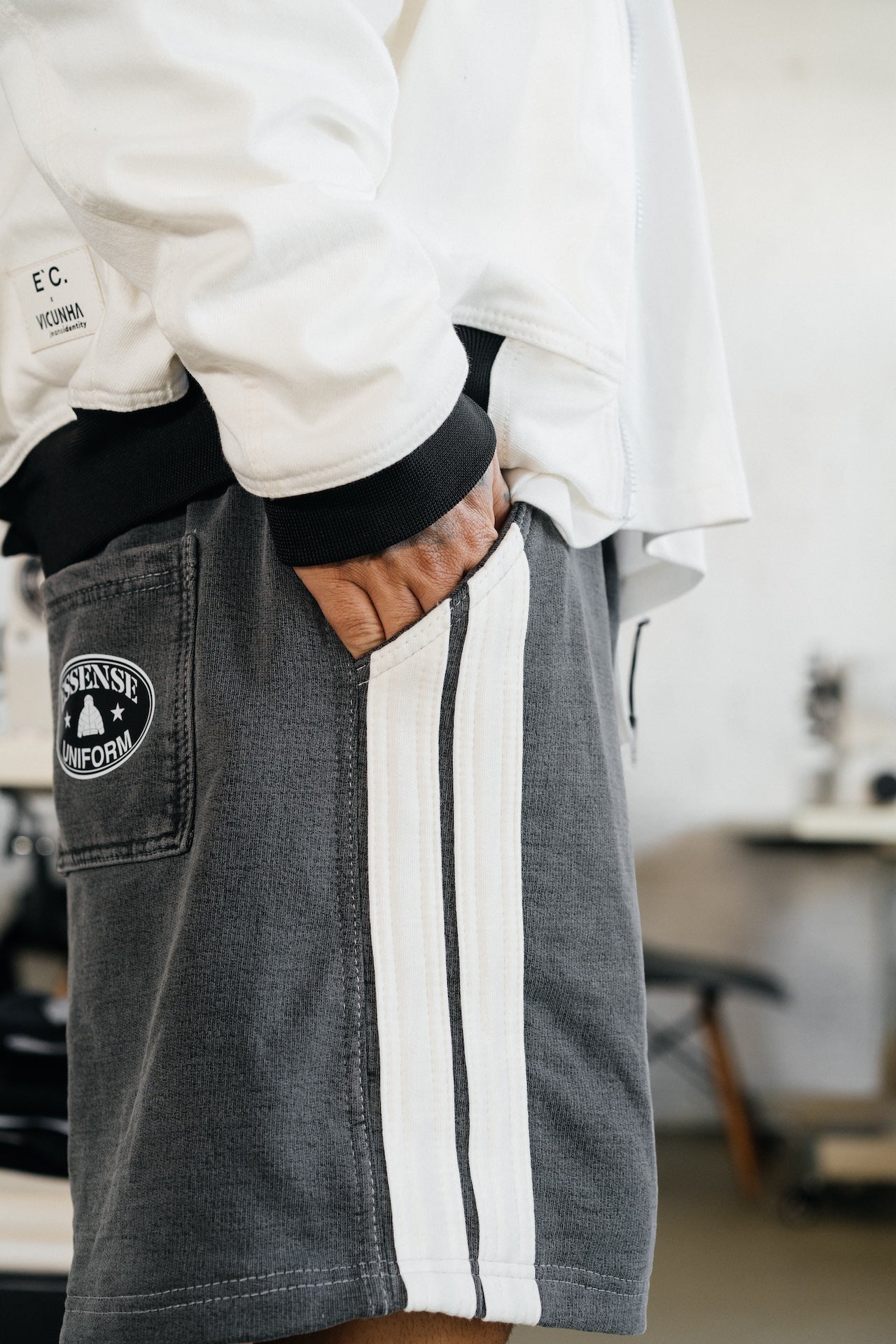 Jaqueta de Sarja E`C. - Off White