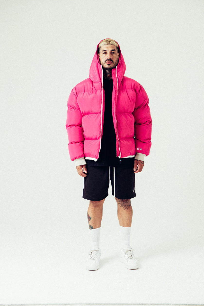 Secret Puffer Jacket Pink