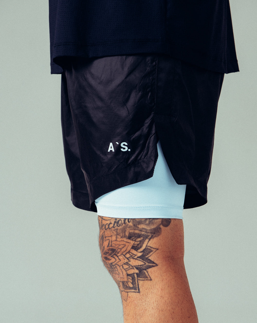 A`S. Shorts Black