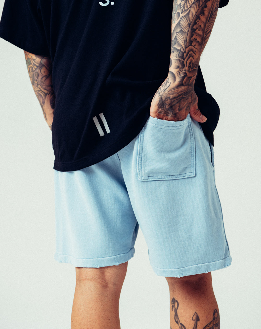 A`S. Sweatshorts Sky Blue