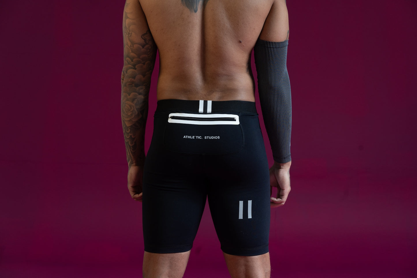 Shorts de Corrida Athle`tic. - Preto